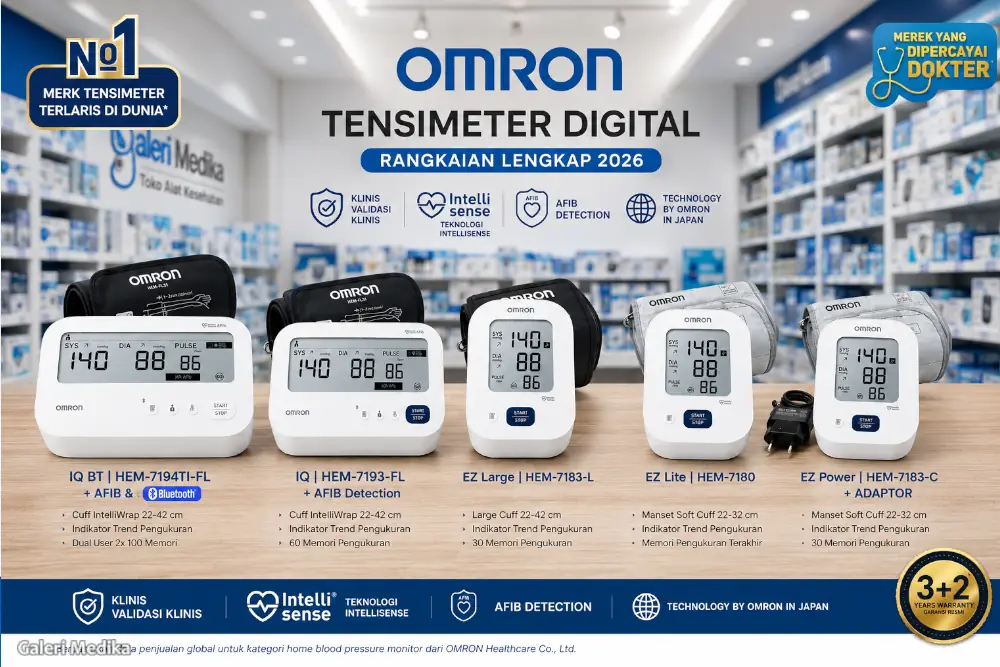 perbandingan tensimeter omron terbaru 2026